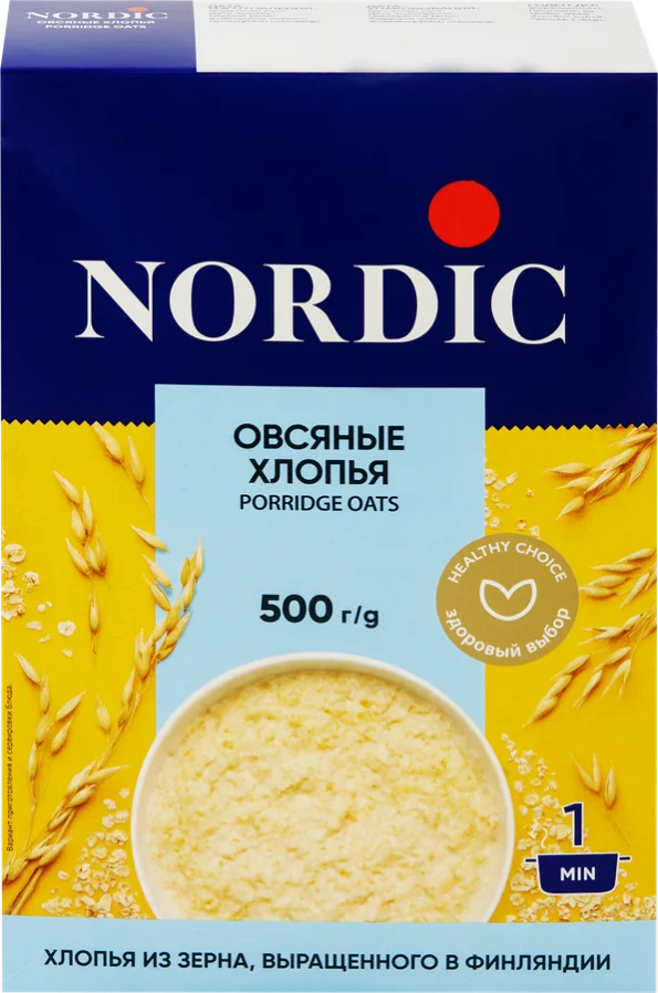 Хлопья овсяные NORDIC, 500г - 10Fa312F A0Ab 450E B250 5F5985937480