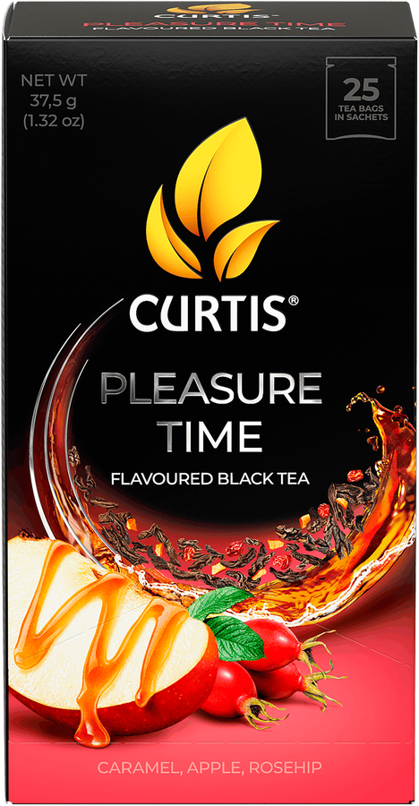 Чай черный CURTIS Pleasure Time арома, 25саш