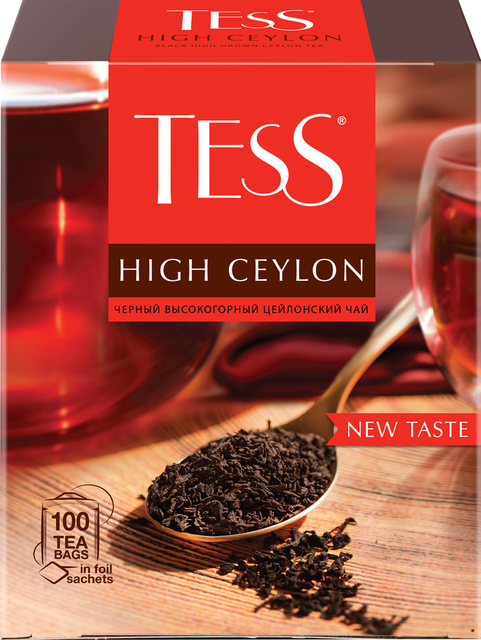 Чай черный TESS Хай Цейлон, 100пак