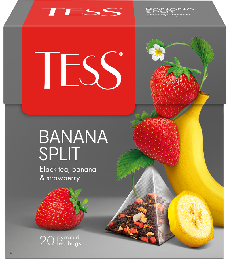 Чай черный TESS Banana Split, 20пир