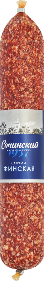 Колбаса сырокопченая МК СОЧИНСКИЙ Салями Финская, весовая, 0.9 кг