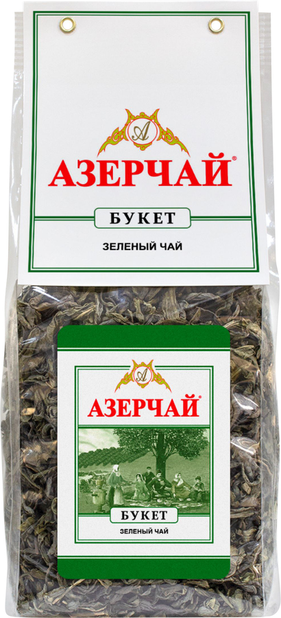 Чай зеленый АЗЕРЧАЙ Букет крупнолистовой, 200г