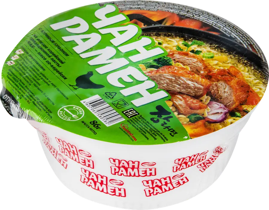 Лапша DOSHIRAK Чан рамен, со вкусом курицы, 86г