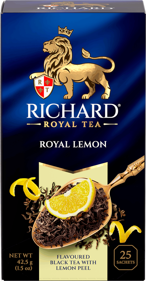 Чай черный RICHARD Royal Lemon арома, 25пак