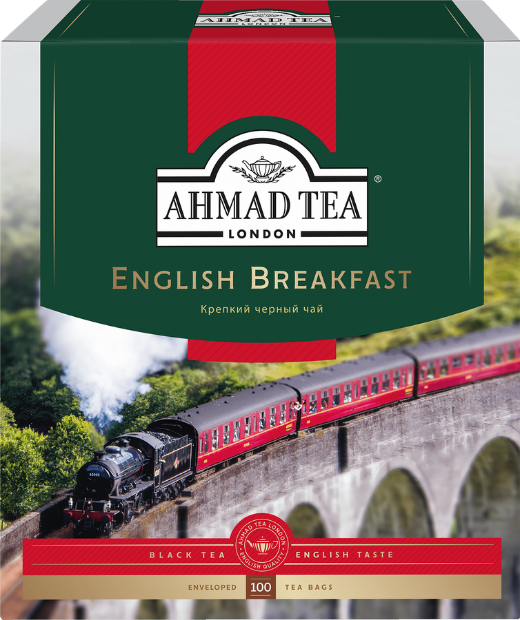 Чай черный AHMAD TEA English Breakfast, 100пак