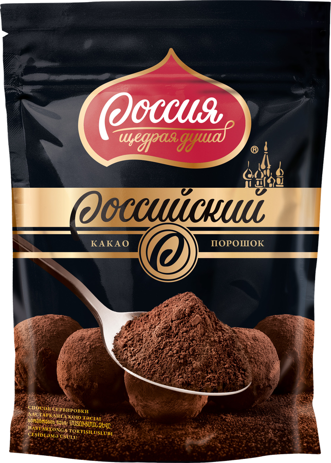 Какао порошок РОССИЯ ЩЕДРАЯ ДУША, 100г