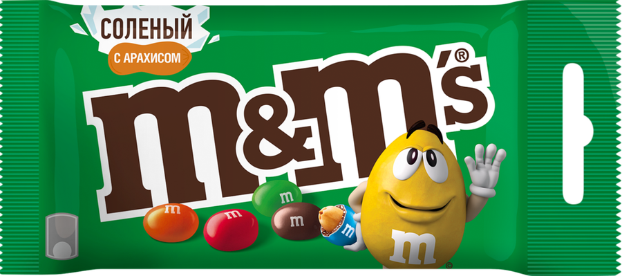 Драже M&M'S с соленым арахисом, 45г